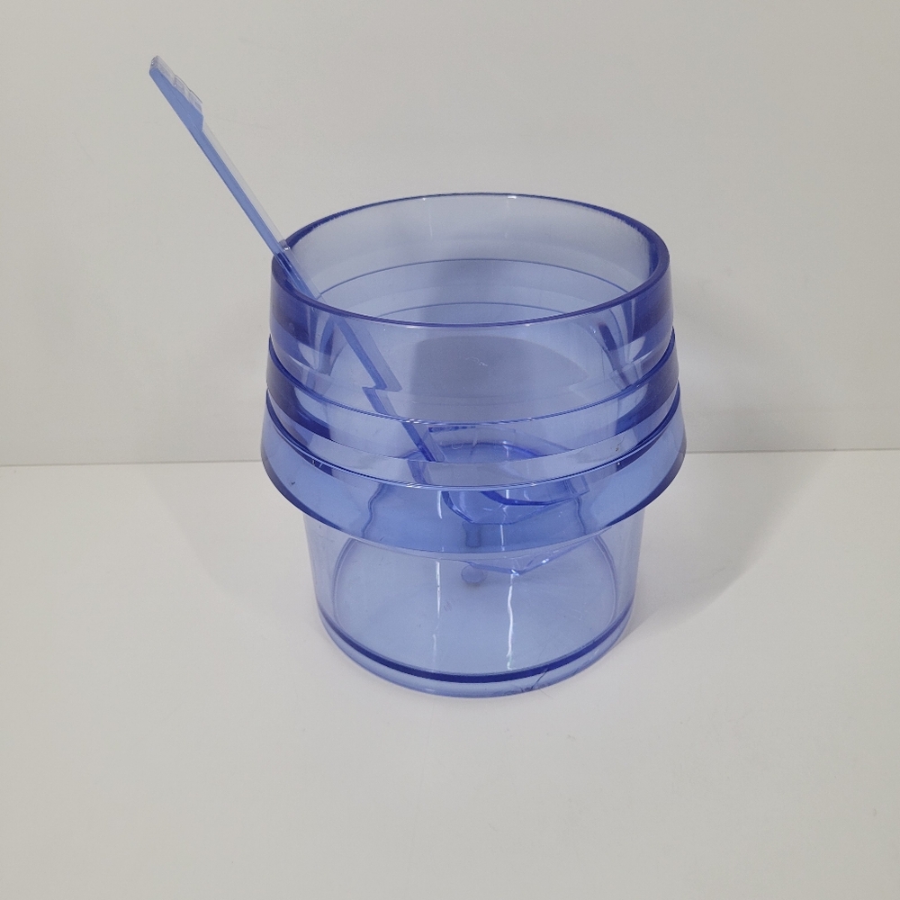 Vtg Designed By Arch. Alfio Di Bella Italy Blue Wine Cooler Champagne Ice Bucket